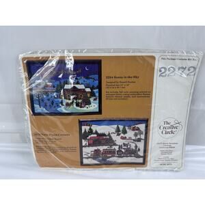 The Creative Circle Needlework Kit 2272 Twin Pines Corners Christmas Crafty DIY
